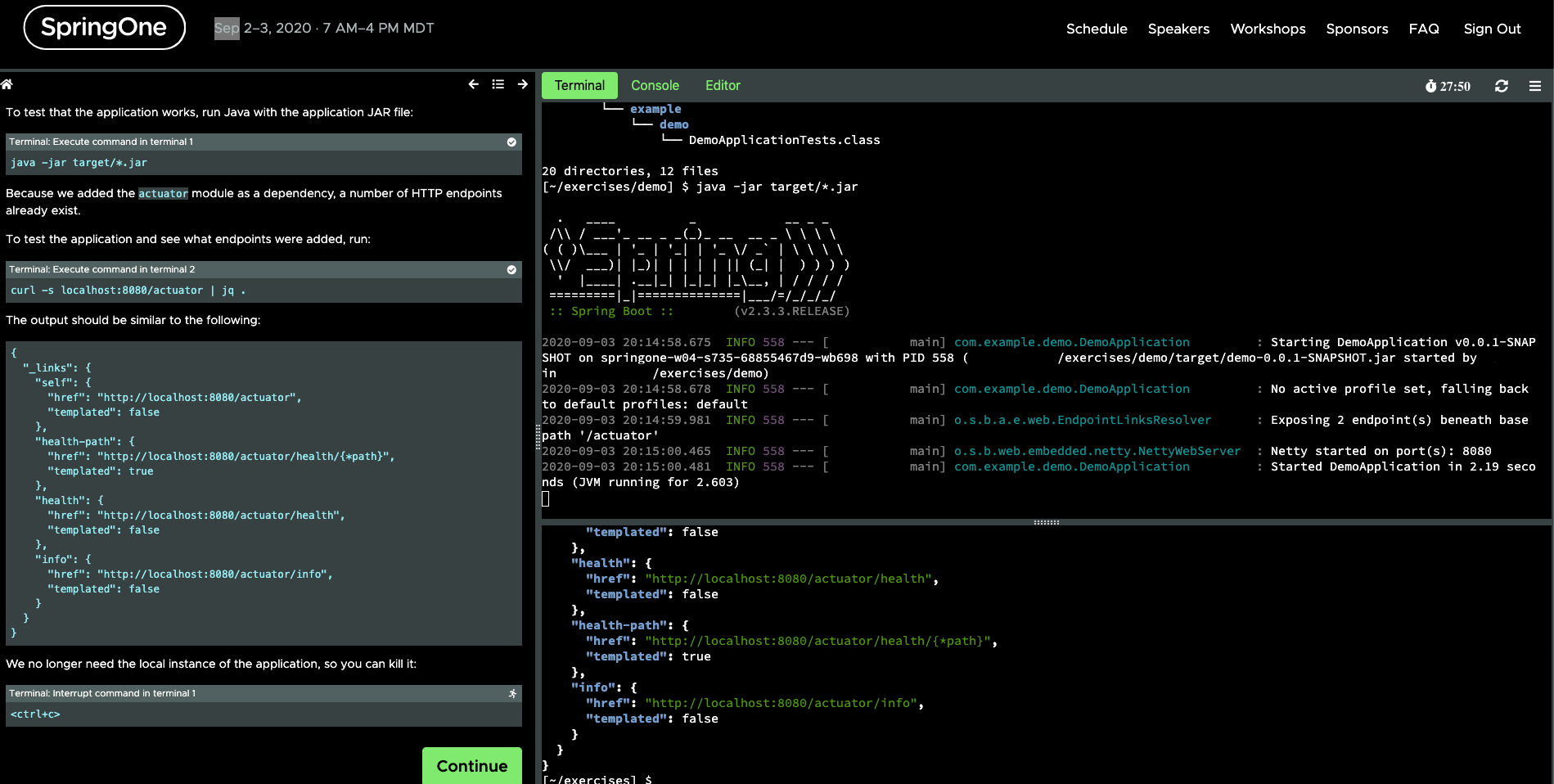 SpringOne2020 Spring Boot Kubernetes build