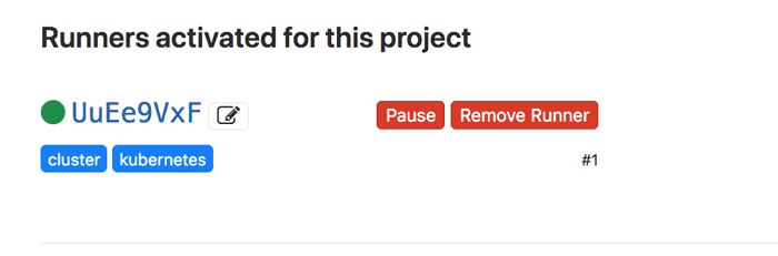 GitLab runner status