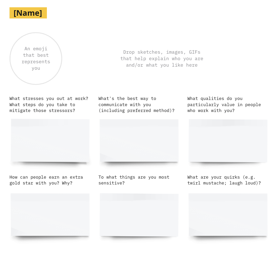 Personal User Manual Template